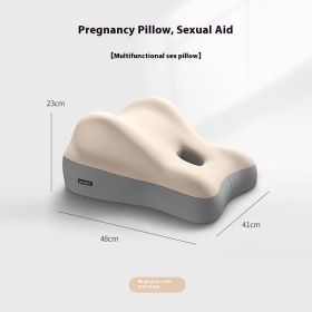 Hip Raised Multifunctional Bedside Sleep With Face Down Artifact Sofa Cushion (Option: M Gray With Other Colors-41x48x23cm)